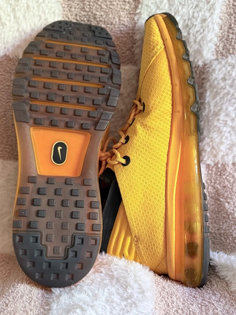Nike Air Max Flair “University Gold” Running Shoes [Rare]